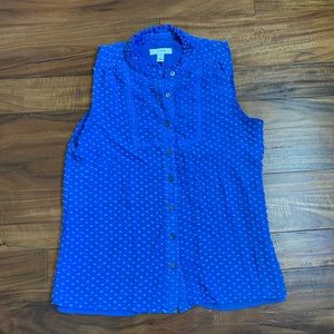 J crew sleeveless shirt